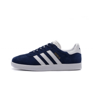 ADIDAS GAZELLE арт.004 синий/белый(blue/white)