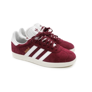 Кроссовки ADIDAS GAZELLE арт.106 вишневый/белый (chery/white)