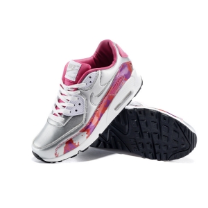 Кроссовки Nike air max 90 арт.154 серебро/розовый